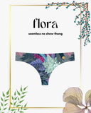Flora - No Show Printed Thong