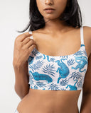 Pink Tigress -  Scoop Neck Adjustable Strap Bra / Bikini