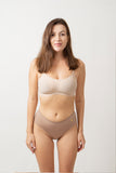 Taupe - Raw cut Seamless Full Brief